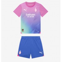 Dětský Fotbalový dres AC Milan 2023-24 Třetí Krátký Rukáv (+ trenýrky)
